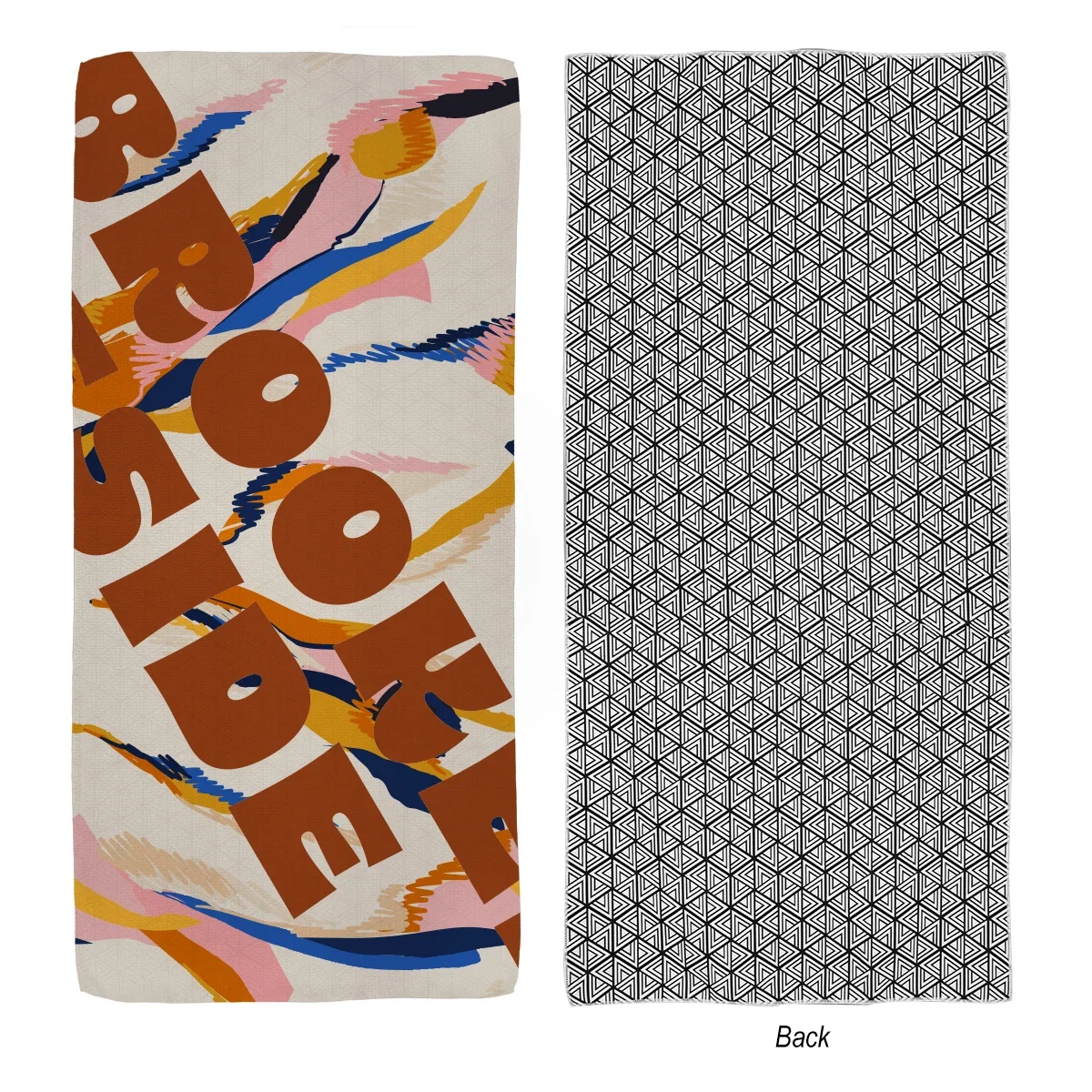 Sand-free surface shown in a close fabric detail