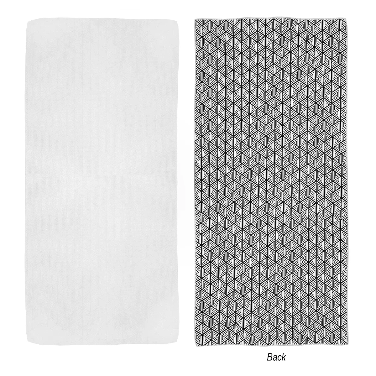 Wide printable surface shown with the towel laid out