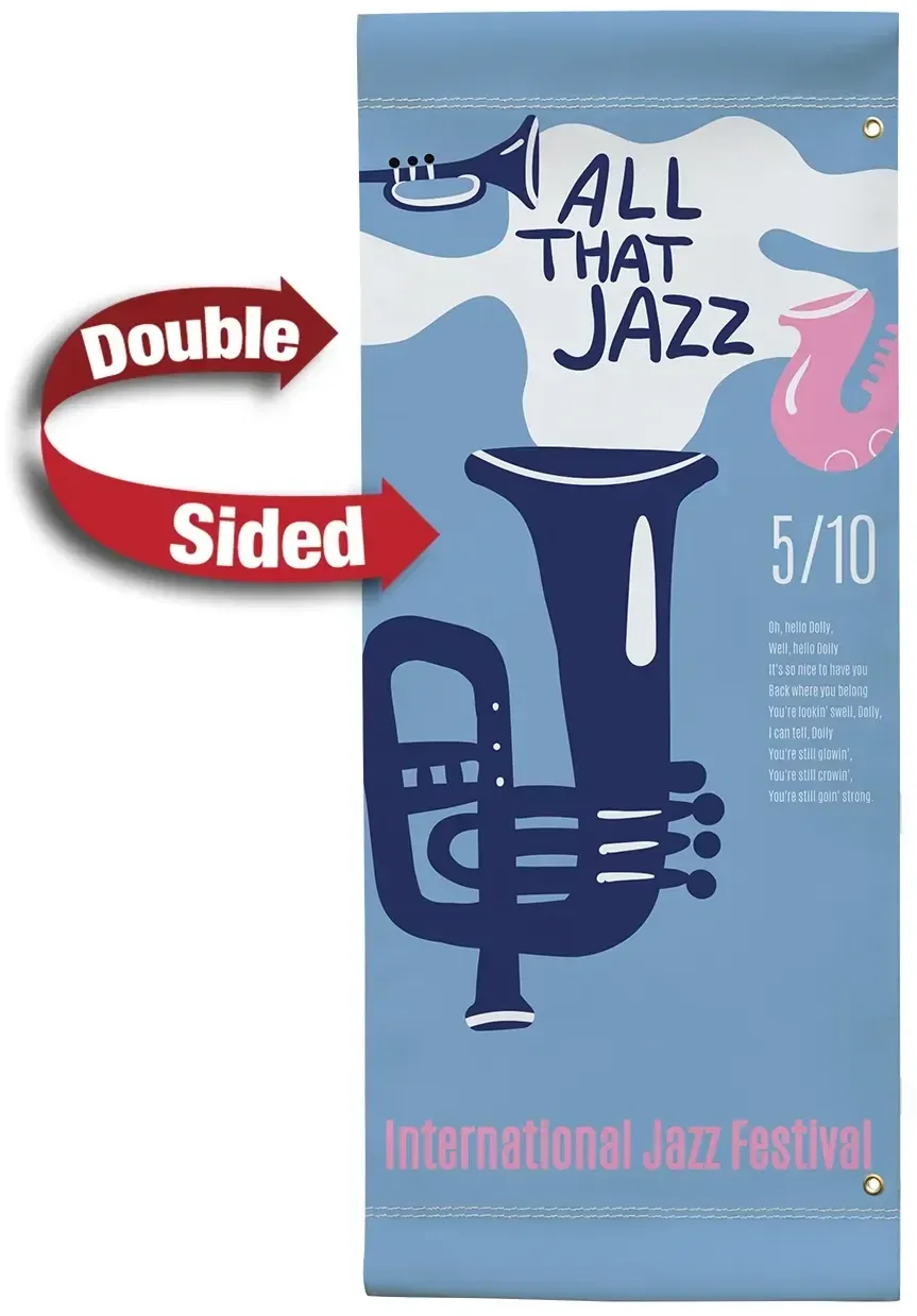 30" x 72" Vinyl Boulevard Banner Double-Sided — view 2