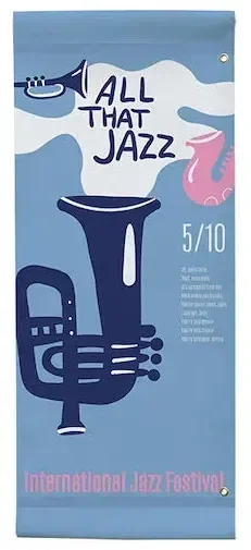 30" x 72" Vinyl Boulevard Banner Single-Sided — view 1