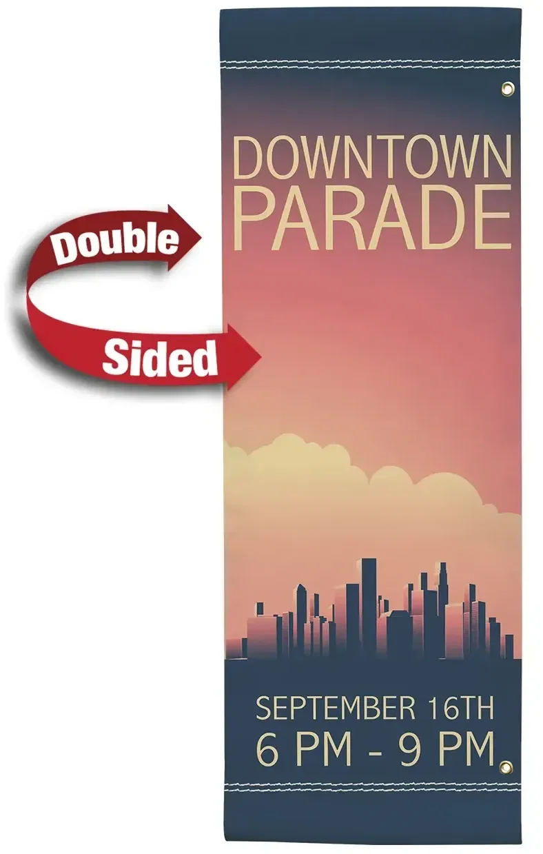 30" x 84" Vinyl Boulevard Banner Double-Sided — view 3