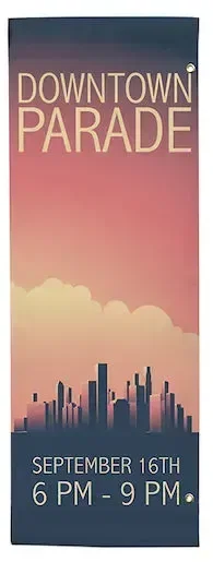 30" x 84" Vinyl Boulevard Banner Single-Sided