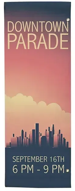30" x 84" Vinyl Boulevard Banner Single-Sided — view 2