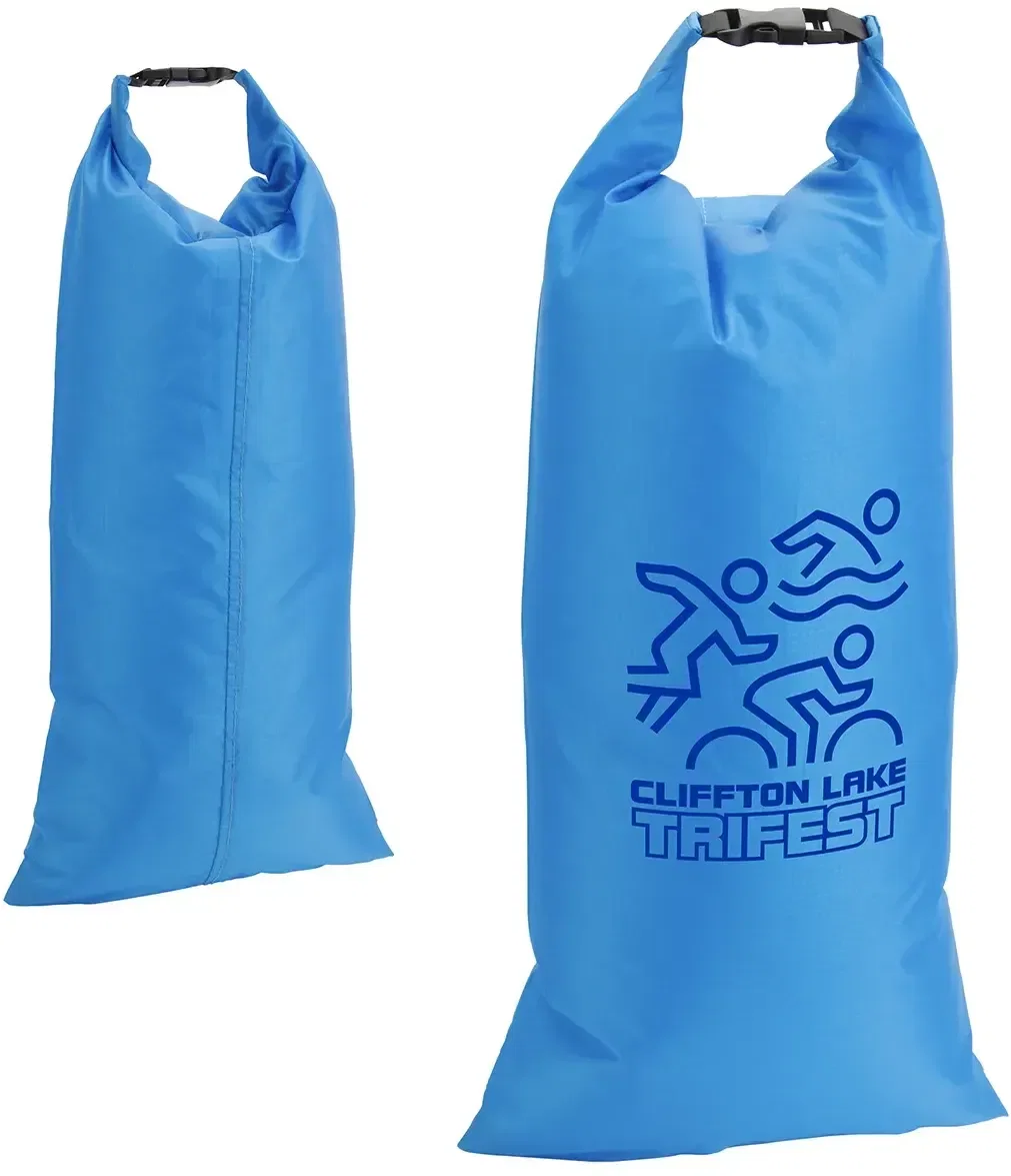 Promotional 30D nylon gear bag with logo imprint area, custom outdoor giveaway