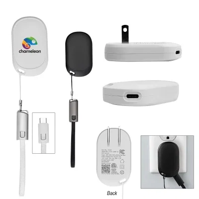 Compact thirty watt wall charger shown from the front