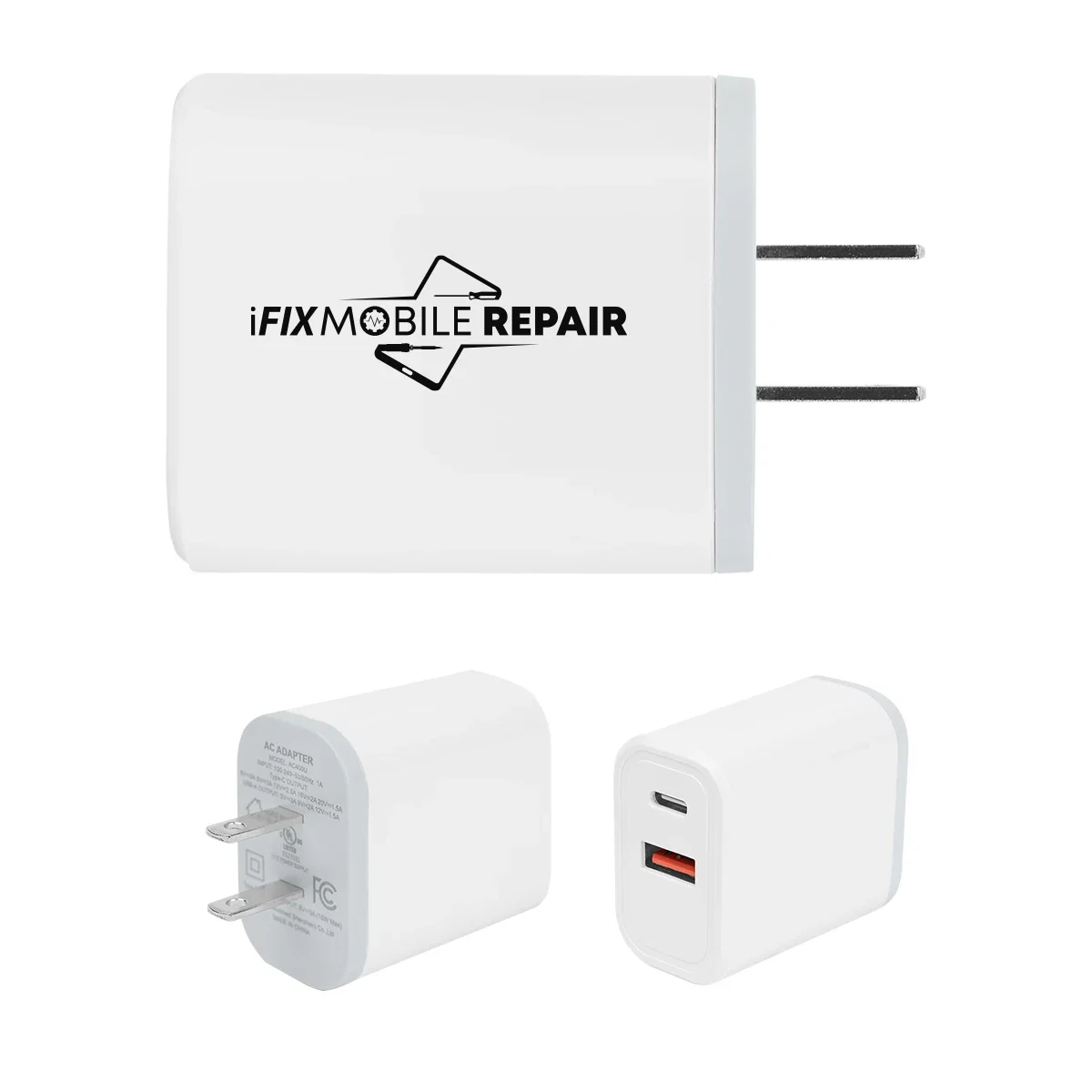 Plugged into an outlet at eye level