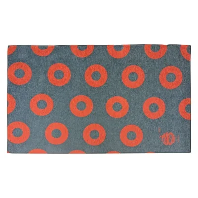 Larger mat measuring 31 by 51 inches laid out