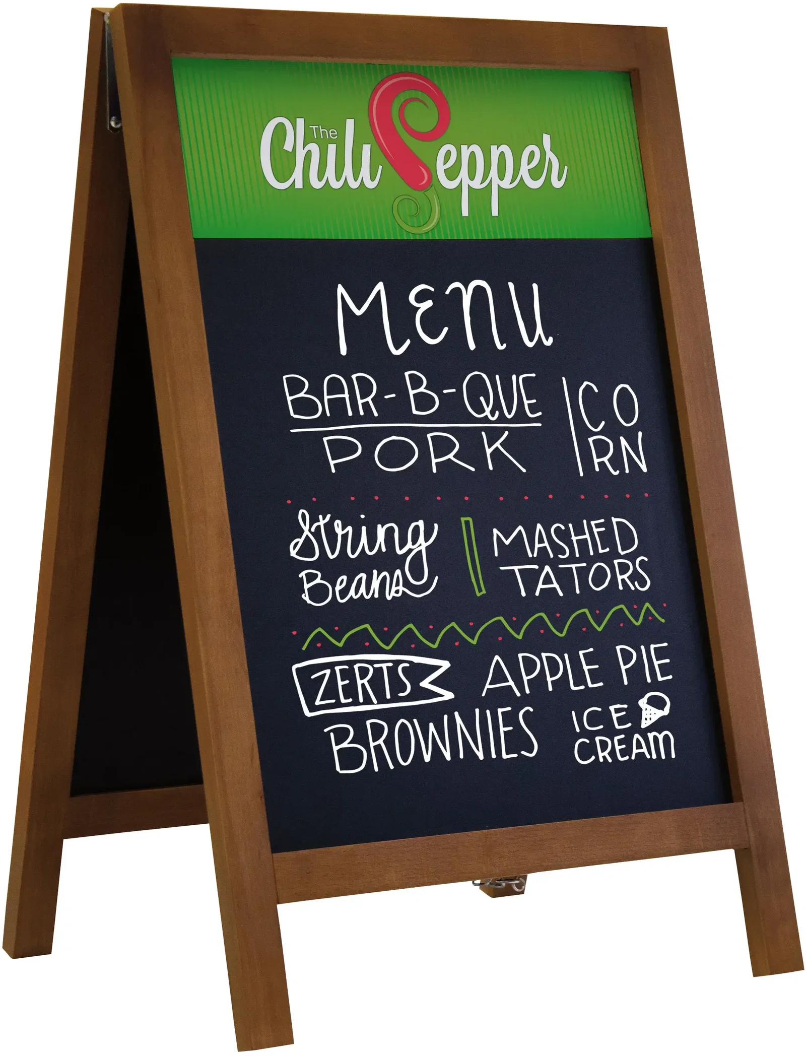 32" Deluxe Wood A-Frame Chalkboard Kit — view 4