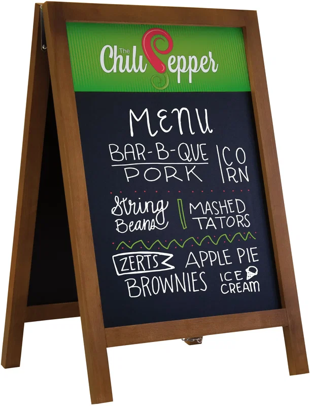 32" Deluxe Wood A-Frame Chalkboard Kit — view 4