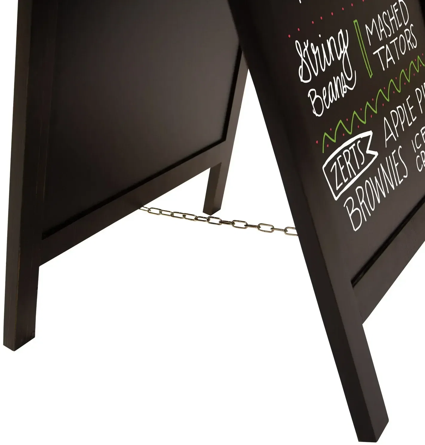 32" Deluxe Wood A-Frame Imprinted Chalkboard Kit — view 2