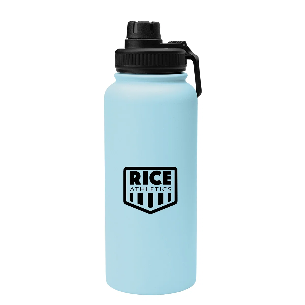 Light blue finish viewed straight from the front