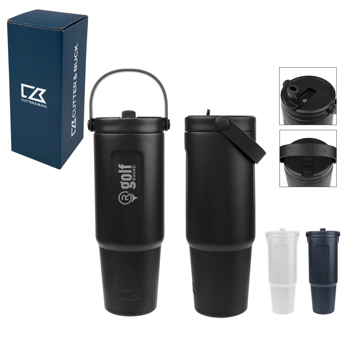 - 32 Oz. Cutter & Buck® Recycled Stainless Steel Tumbler — view 2