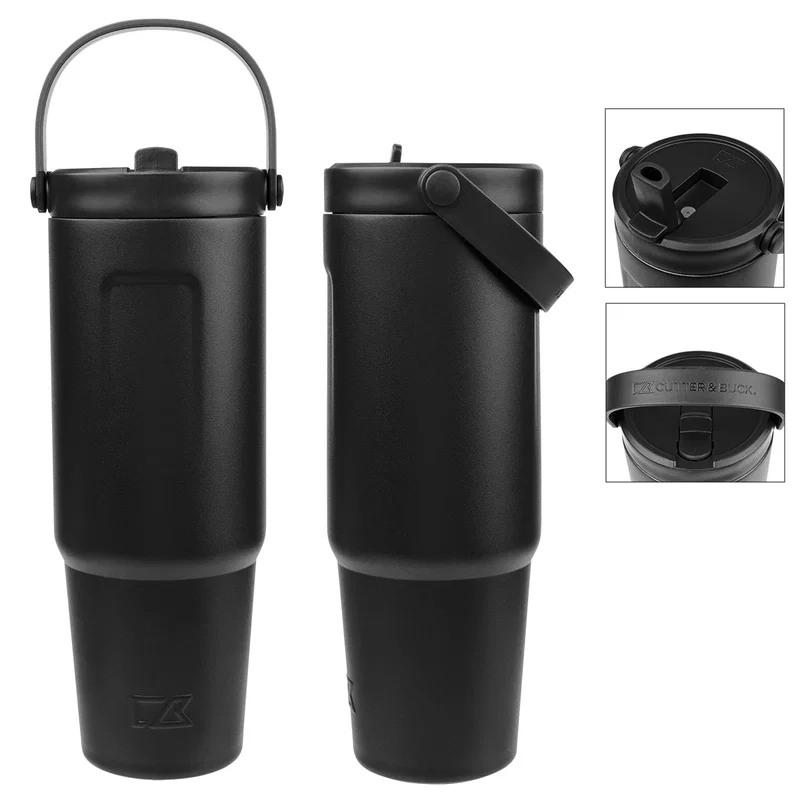 - 32 Oz. Cutter & Buck® Recycled Stainless Steel Tumbler — view 3