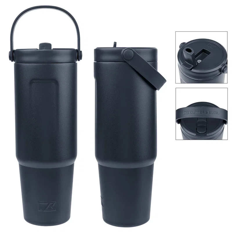 - 32 Oz. Cutter & Buck® Recycled Stainless Steel Tumbler — view 6