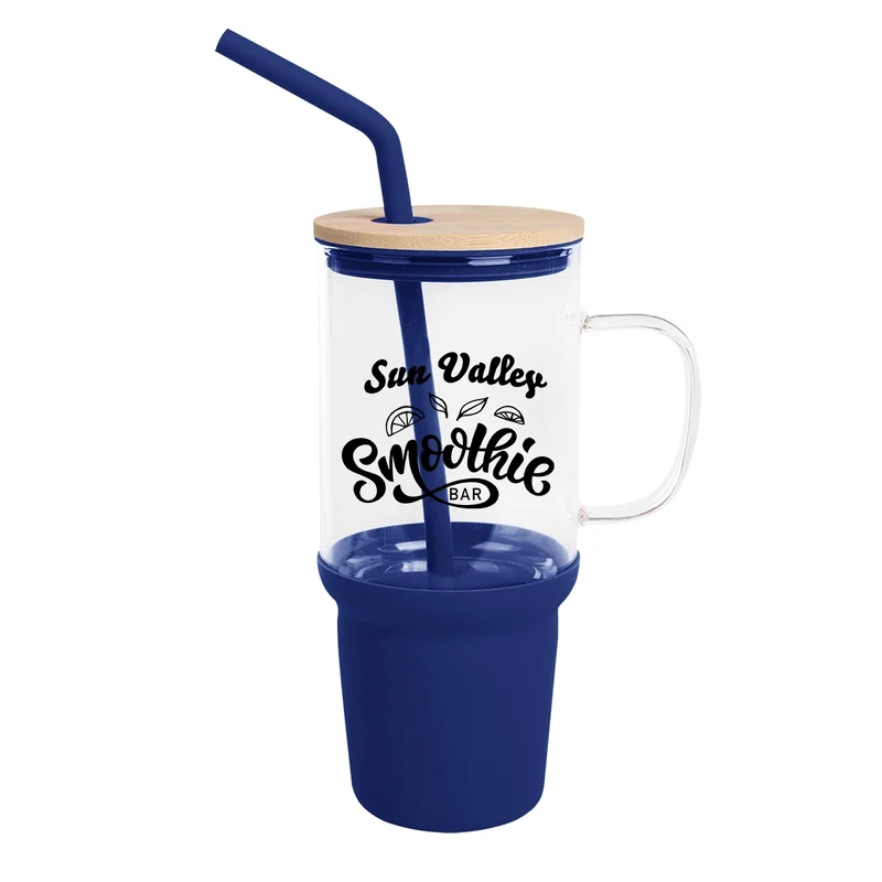 32 Oz. Evelyn Glass Tumbler With Handle — view 6