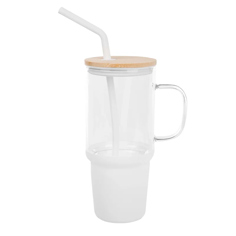 32 Oz. Evelyn Glass Tumbler With Handle — view 7