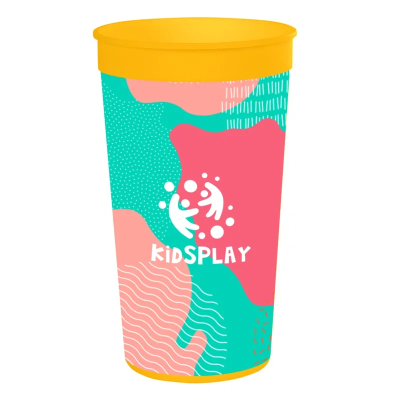 Bottom of the cup showing the flat base