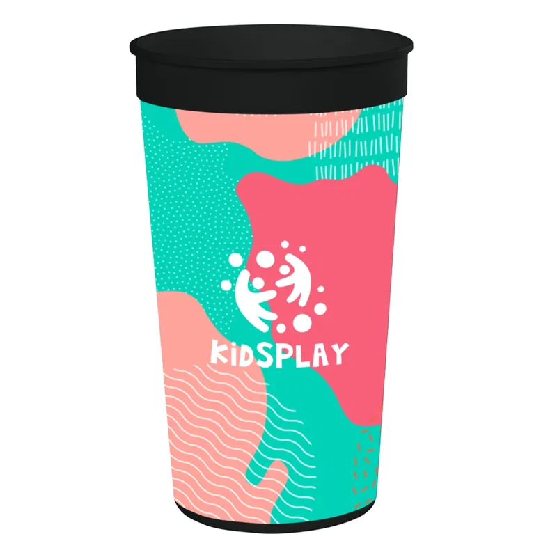 Cup shown tilted slightly to reveal the rim