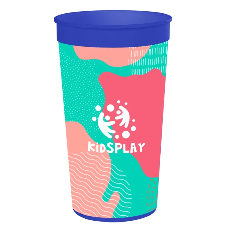Rear view of the printed drink cup