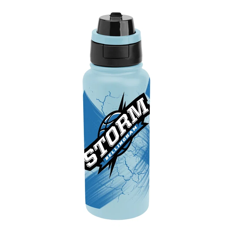 Larger size bottle standing beside its smaller counterpart