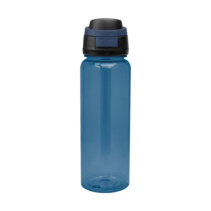 Full color wrap covering the body of the bottle