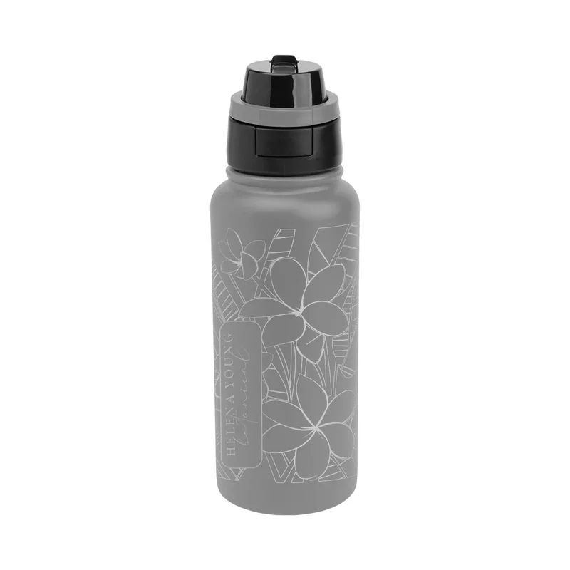 Slim upright form of the recycled steel drinkware