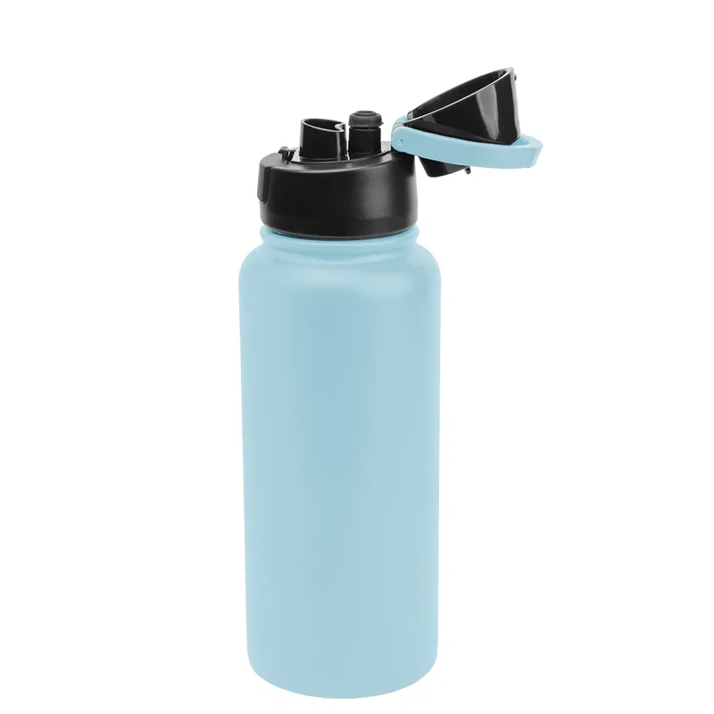 Reusable 32 ounce container held in one hand