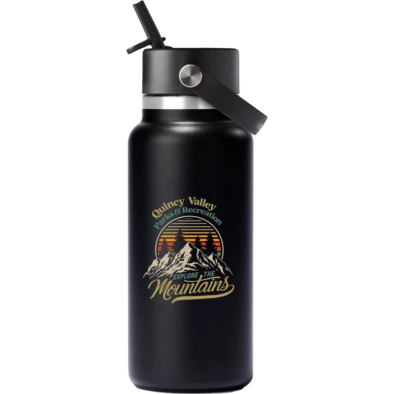 32 oz. Hydro Flask® Wide Mouth With Flex Straw Cap — view 4