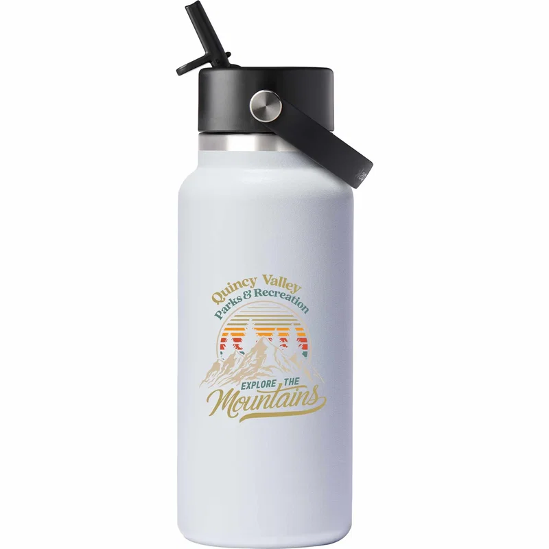 32 oz. Hydro Flask® Wide Mouth With Flex Straw Cap — view 6