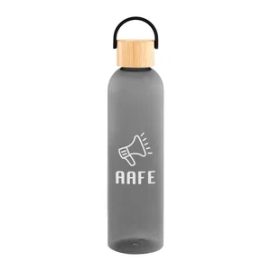 32 Oz. Jeffrey rPET Bottle With Bamboo Lid And Easy Carry Handle