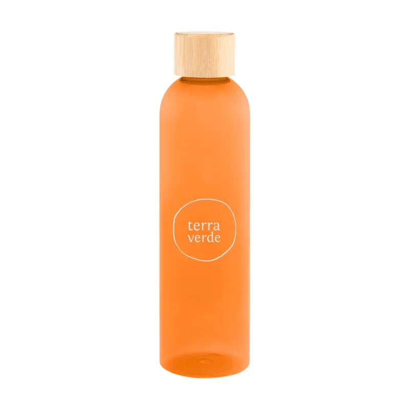Blank imprint panel across the front face of the bottle.