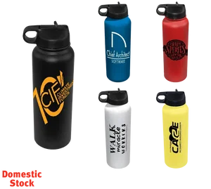 32 oz. Memphis Sports Bottle with Straw Lid