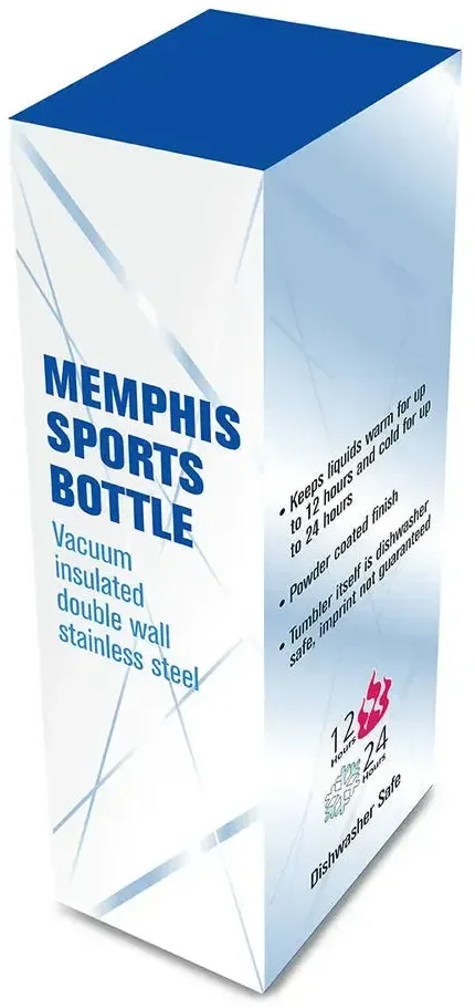 32 oz. Memphis Sports Bottle with Straw Lid — view 2