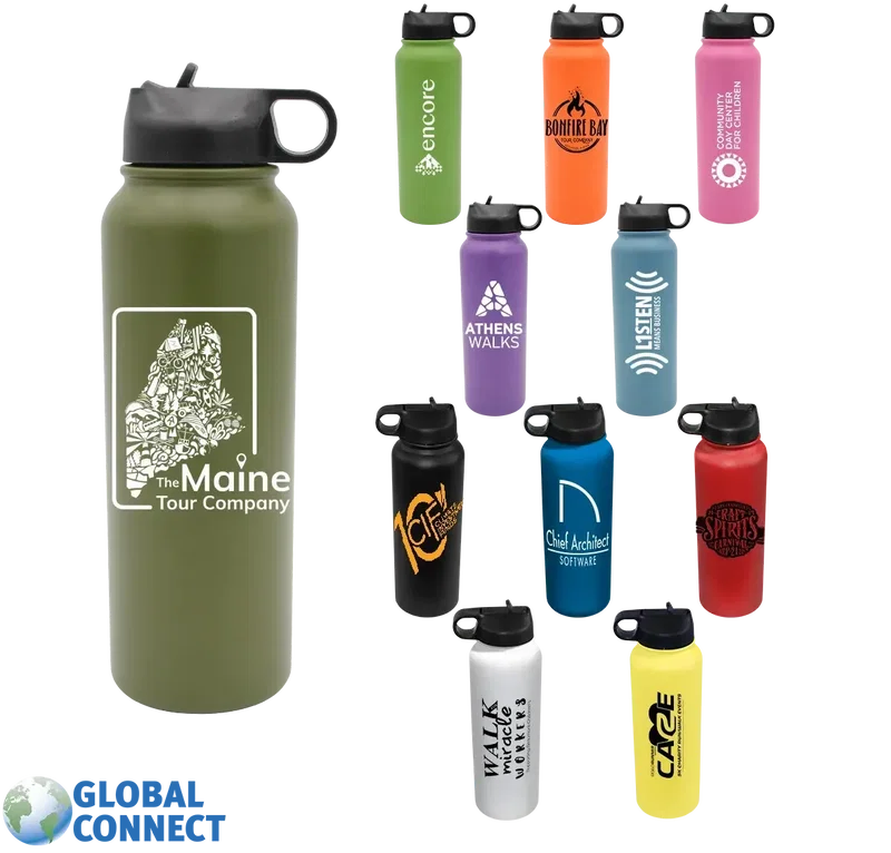 32 oz. Memphis Sports Bottle with Straw Lid — view 9