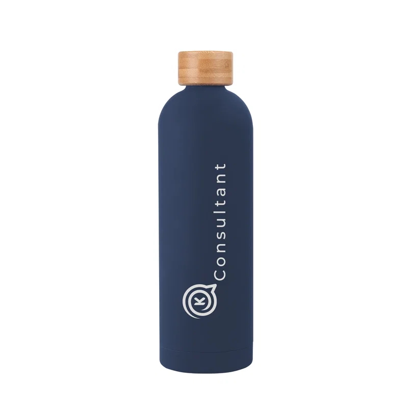 32 oz. Stainless Steel Bottle w/ Bamboo Lid for Hot/Cold Drinks — view 5
