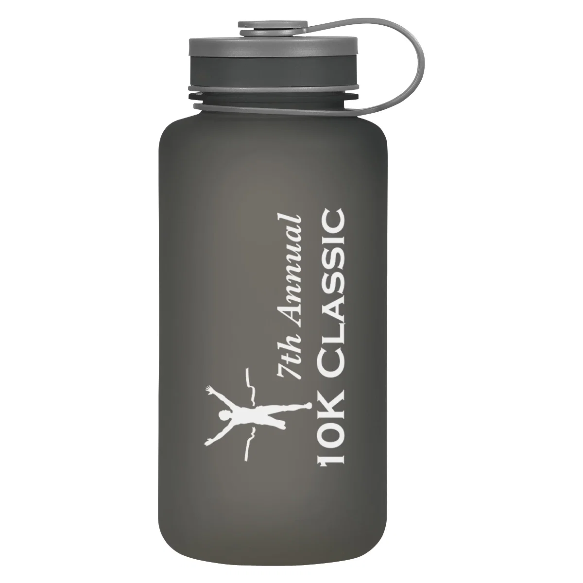 Black lid closed on the hydration bottle
