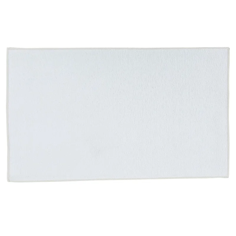 Machine washable rug rolled up for cleaning or storage