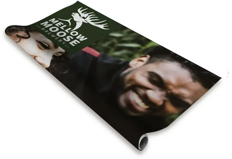 33.5" Economy Plus Retractor Replacement Banner (No-Curl Opaque Fabric) — view 2
