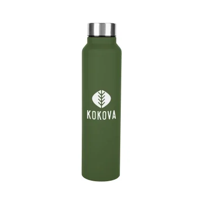 Hanlon rubberized water bottle holding thirty-three ounces