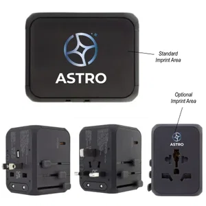 33W Universal Travel Adapter With Type-C