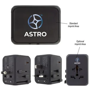 33W Universal Travel Adapter With Type-C