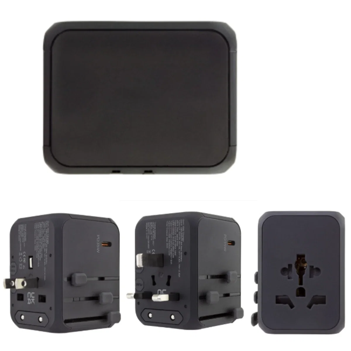 Rear socket panel where a standard plug slides in