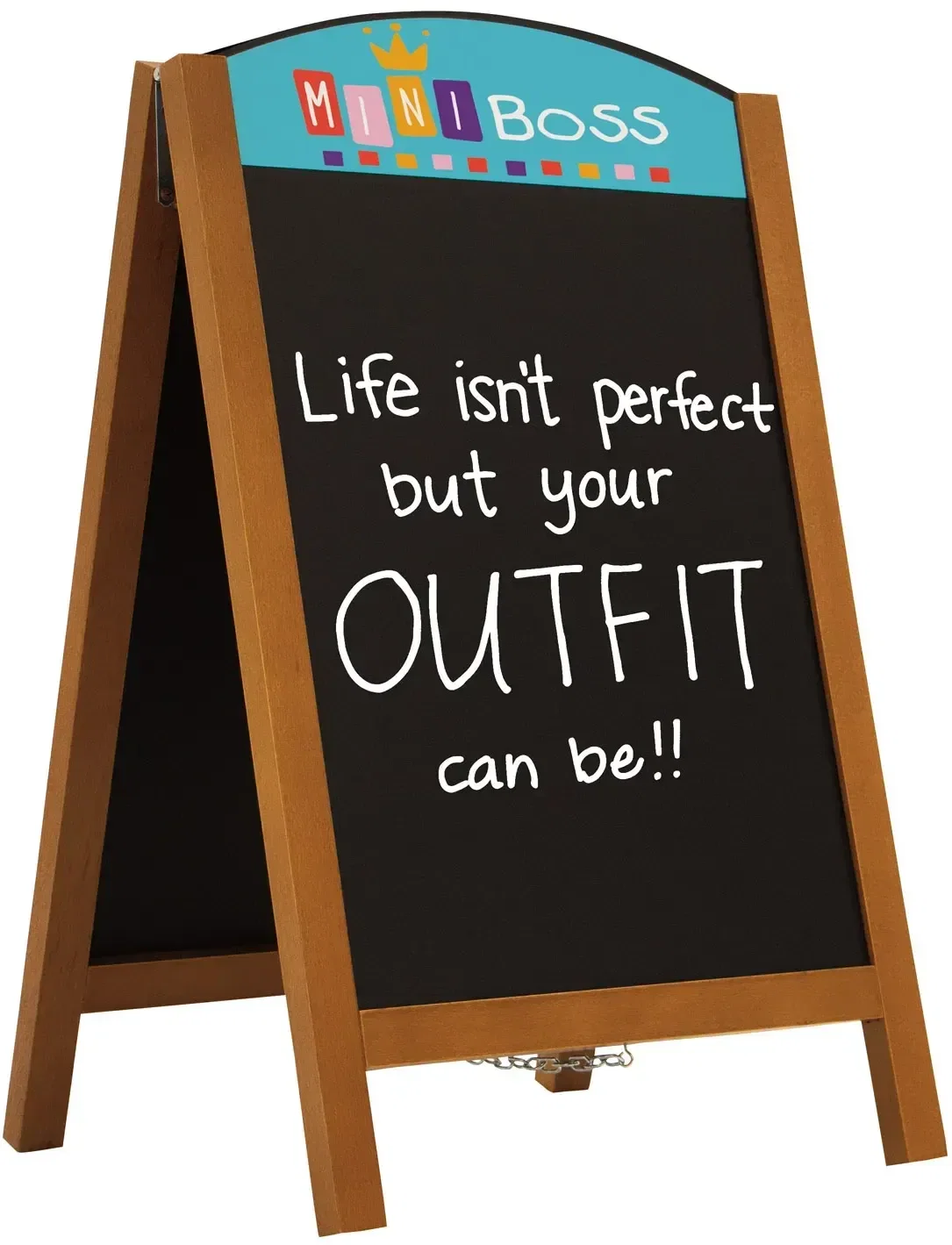 34" Quick Change Wood A-Frame Chalkboard Kit — view 2