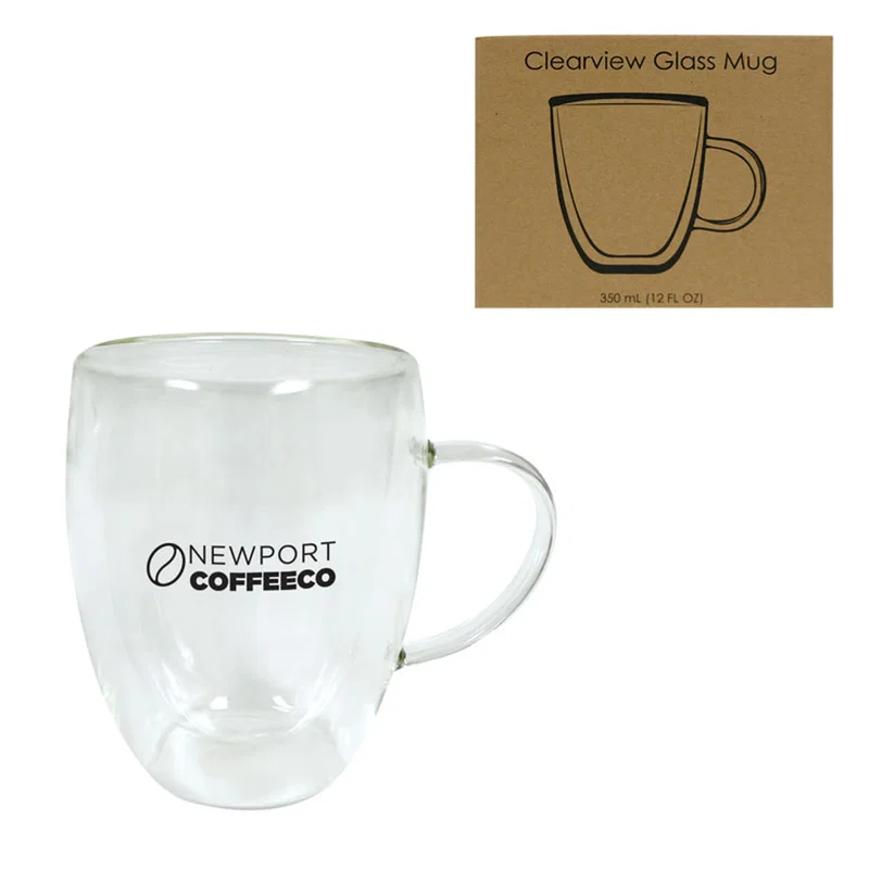 350 Ml. (12 Fl. Oz.) Clearview Glass Mug — view 7