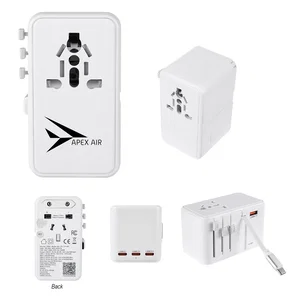 35W International Travel Adapter & Charging Cable