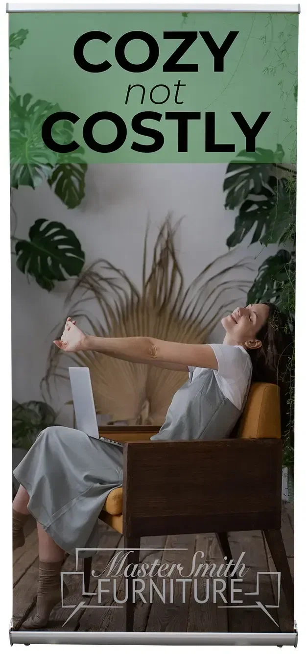 31.5" Stratus Retractor Kit (No-Curl Opaque Fabric) shown in a real setting