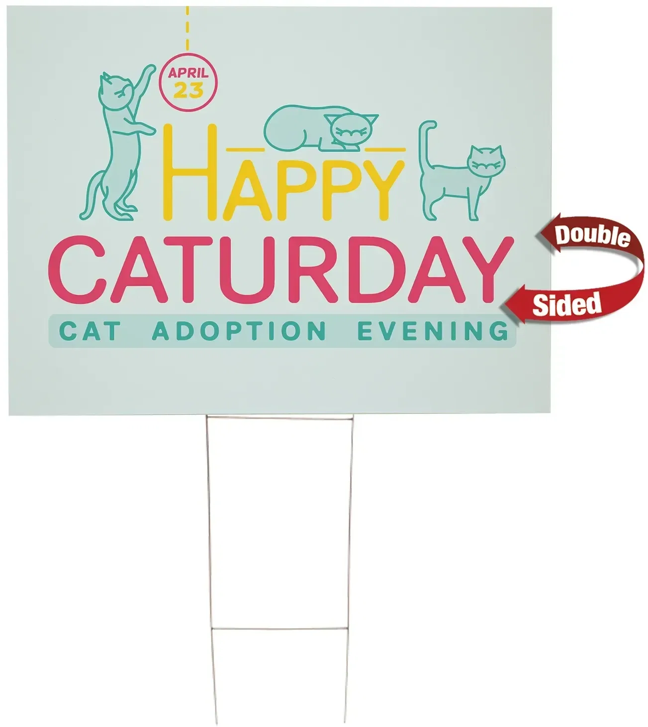 36" x 24" Corrugated Plastic Sign Kit (Double-Sided) — view 4