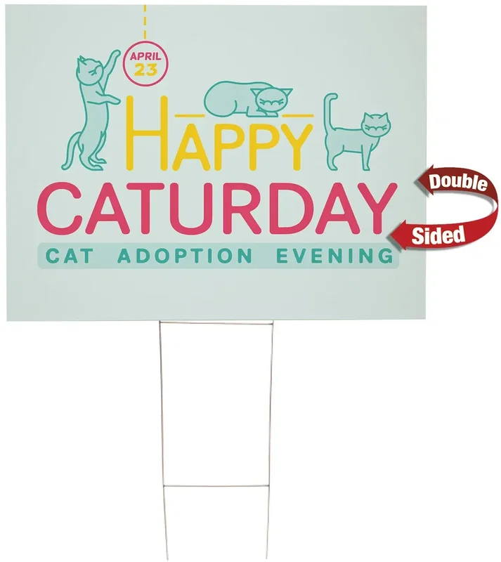 36" x 24" Corrugated Plastic Sign Kit (Double-Sided) — view 4
