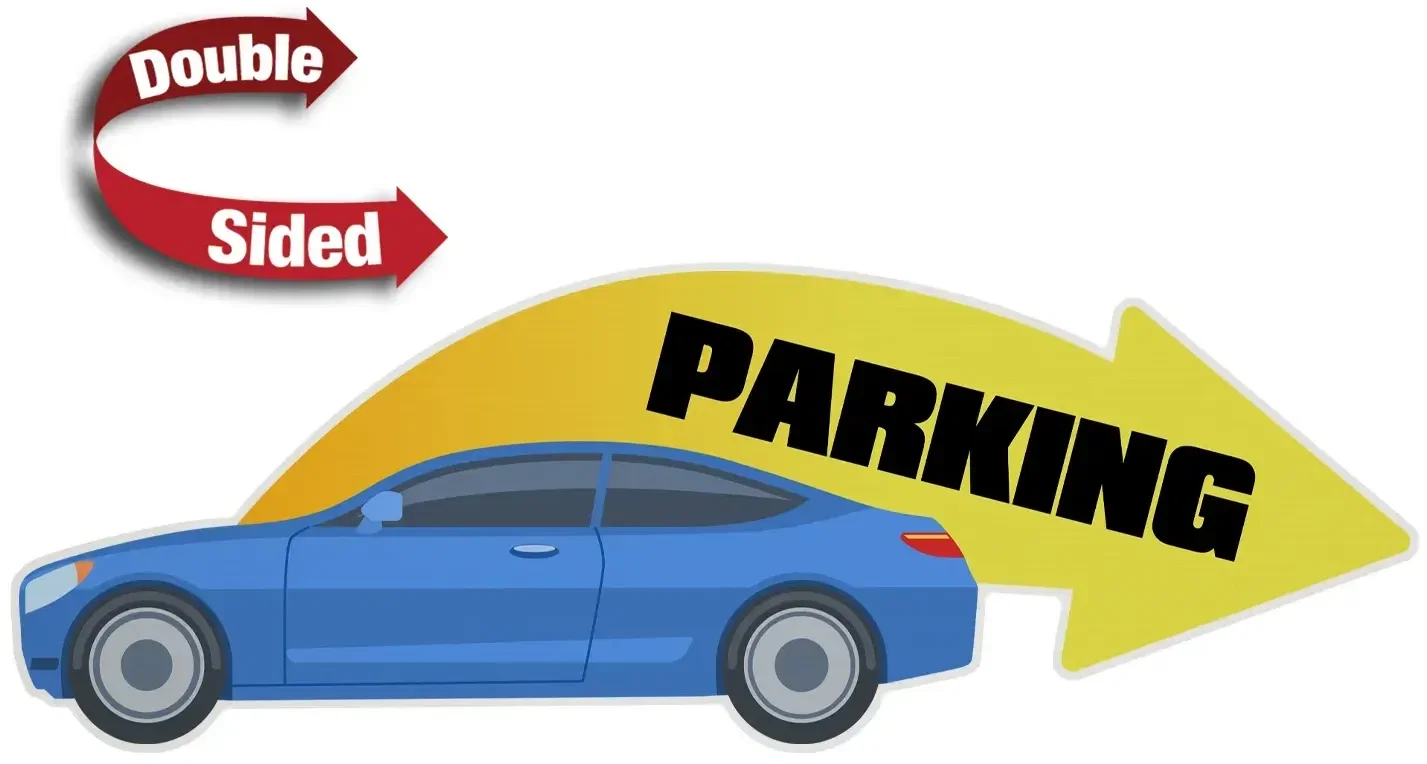 36" x 24" Custom Cut Corrugated Plastic Sign (Double-Sided) — view 3