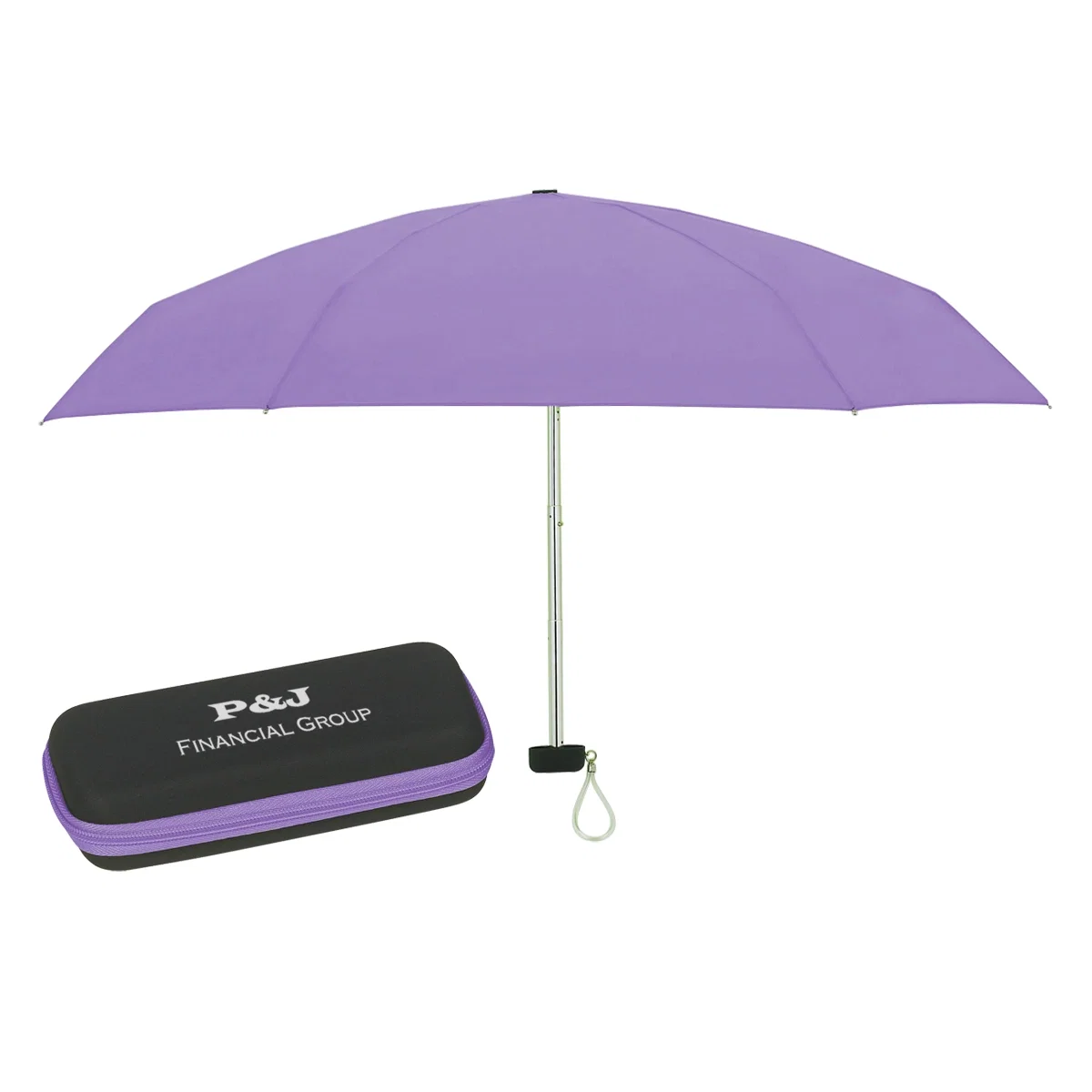 Purple canopy viewed from the underside